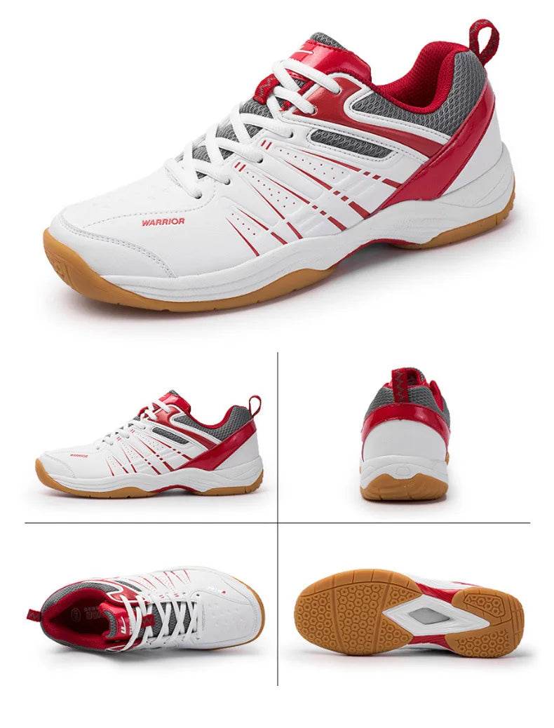 WARRIOR Volleyball Shoes Boy Table Tennis Sneaker Indoor Sport Tennis Shoes Unisex Size 36-45 Anti Slip Badminton Shoes - KICKSTART