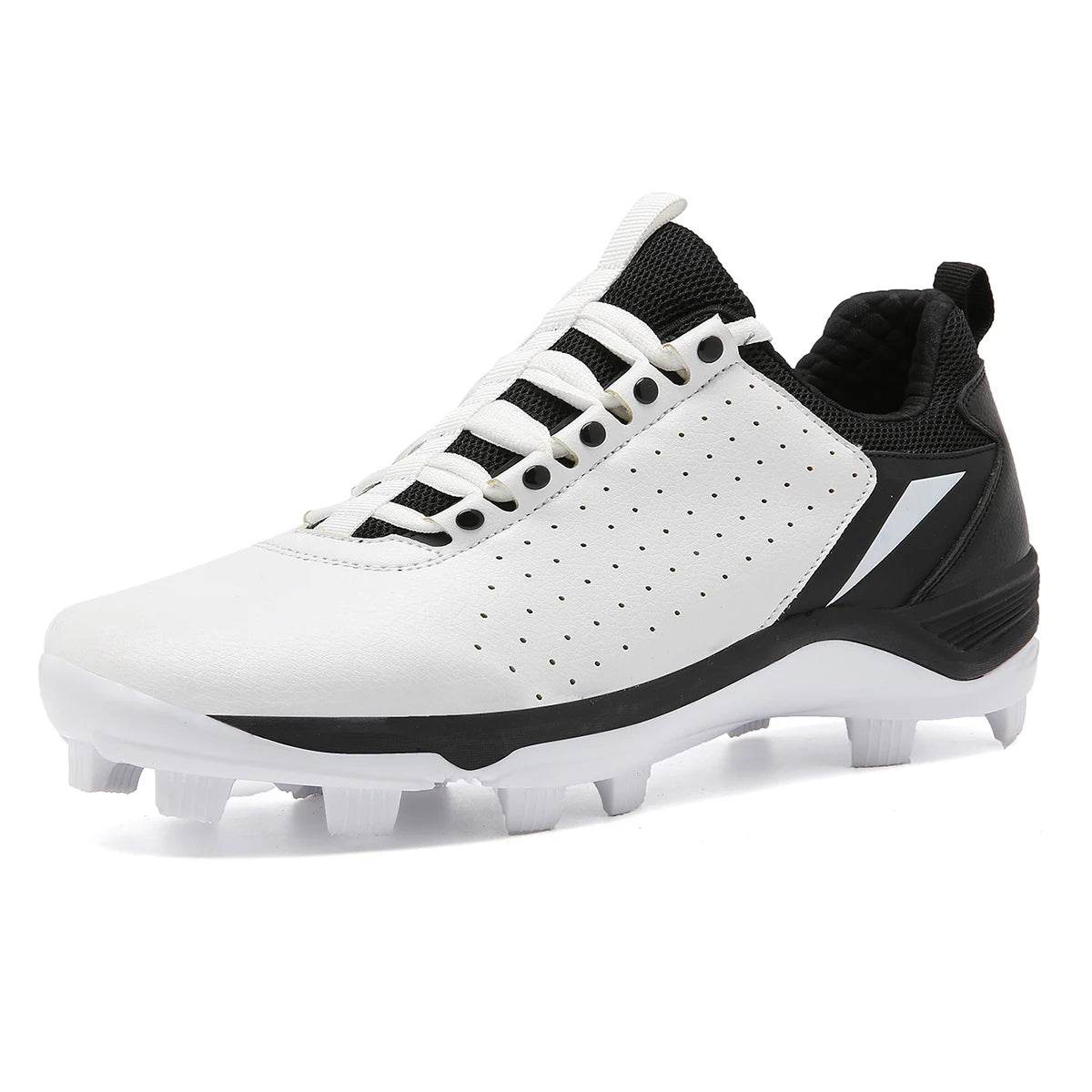 Men Baseball Shoes Long Spikes Training Softball Shoes Non-slip Cleats And Turf Softball Sneakers Beginners Baseball Sport Shoes - KICKSTART