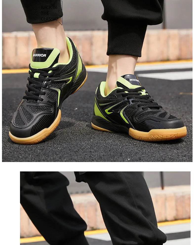 2023 WARRIOR Volleyball Tennies Shoes for Men Women Size 36-44 Professional Badminton Wears for Ladies Tennis Sneakers Light - KICKSTART