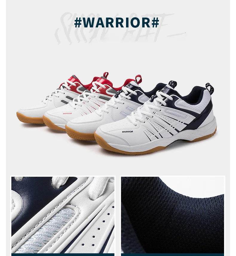 WARRIOR Volleyball Shoes Boy Table Tennis Sneaker Indoor Sport Tennis Shoes Unisex Size 36-45 Anti Slip Badminton Shoes - KICKSTART