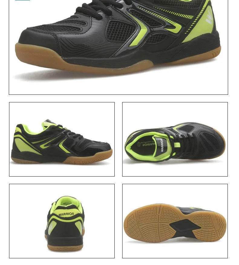 2023 WARRIOR Volleyball Tennies Shoes for Men Women Size 36-44 Professional Badminton Wears for Ladies Tennis Sneakers Light - KICKSTART