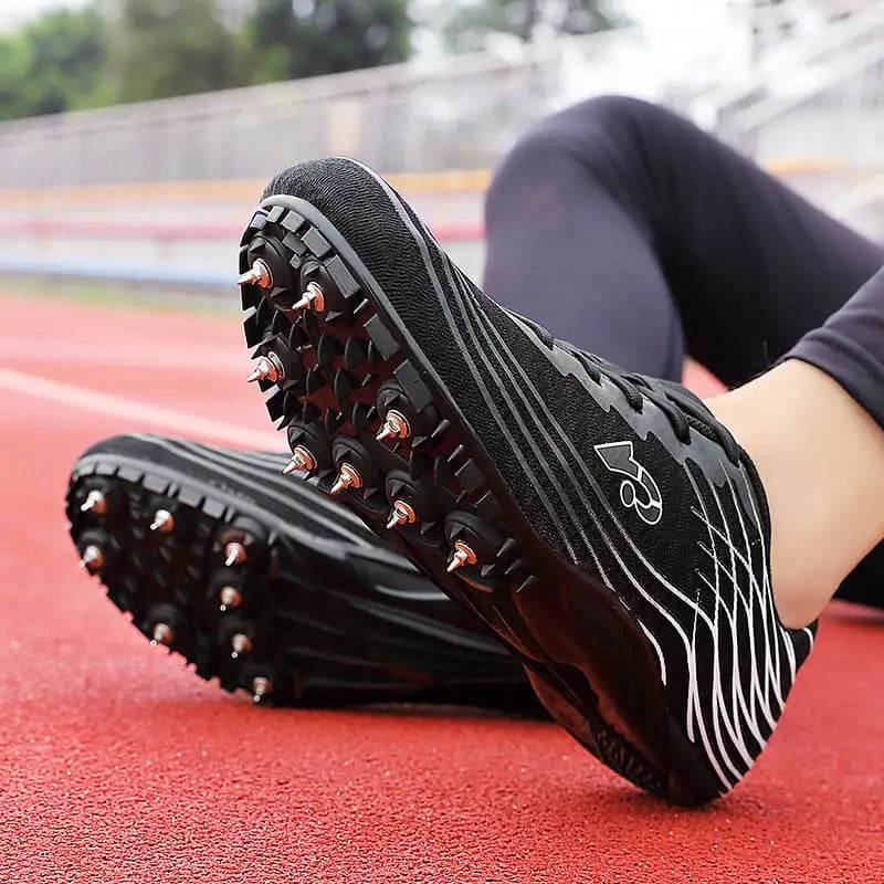 Men Track Field Shoes Women Spikes Sneakers Athlete Running Training Lightweight Racing Match Spike Sport Shoes Plus Size 36-45 - KICKSTART