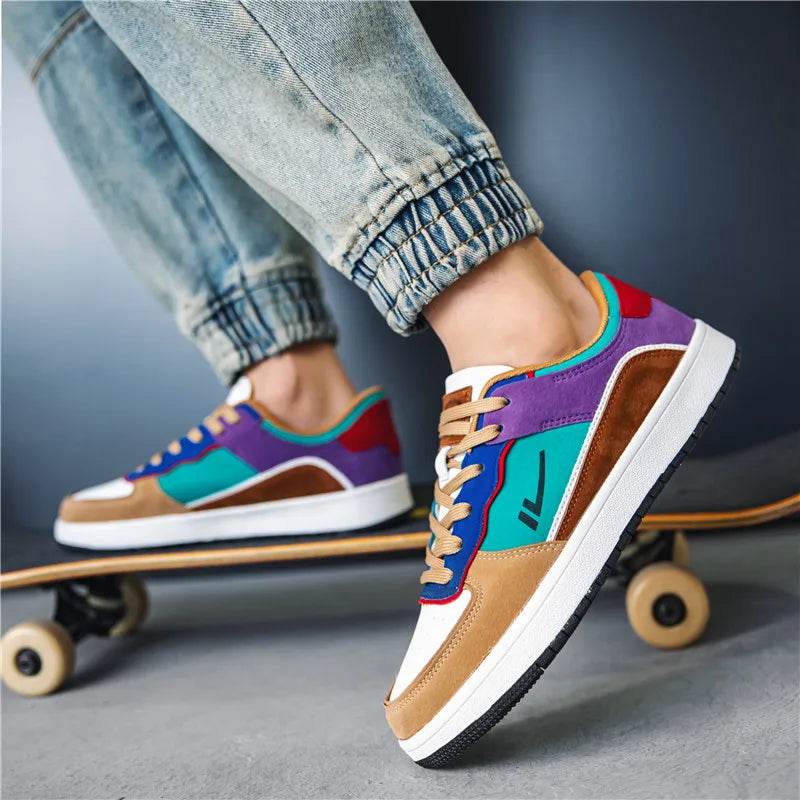 New Classics Skateboarding Shoes Men High Quality Antiskid Damping Walking Sports Shoes Leather Casual Sneakers Male Zapatillas - KICKSTART