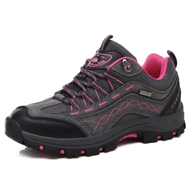 Women Men Hiking Shoes Outdoor Trekking Sports Climbing Camping Boots Non-slip Waterproof Walking Jogging Trainers Sneakers - KICKSTART