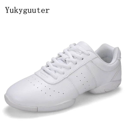 Dance Shoes Woman Men Ladies Modern Soft Outsole Jazz Sneakers Aerobics Breathable Lightweight Female Dancing Fitness Sport - KICKSTART