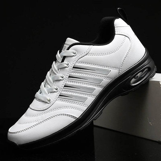 Waterproof Golf Shoes for Man Women Leather Professional Men Rubber Golf Sport Shoes Walking Sneakers Male Cushion Black White - KICKSTART