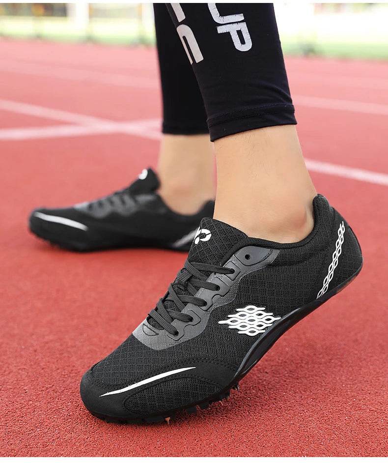 Track Shoes Spikes Men Professional Track and Fields Sneakers Women Sprinter Running Shoes Couples Spikes Sports Shoes Athletics - KICKSTART