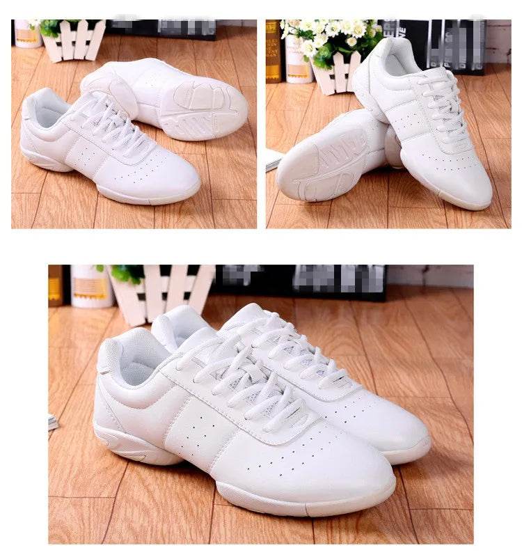 Dance Shoes Woman Men Ladies Modern Soft Outsole Jazz Sneakers Aerobics Breathable Lightweight Female Dancing Fitness Sport - KICKSTART