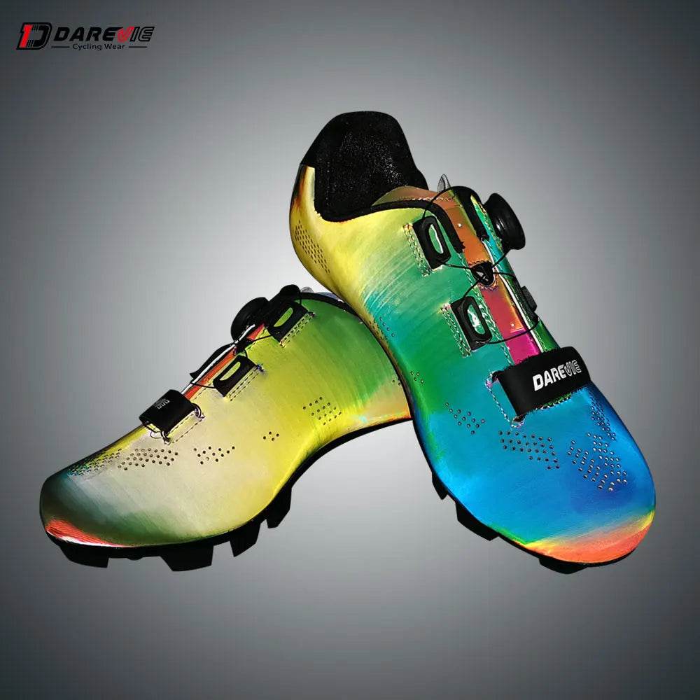 DAREVIE Cycling Shoes MTB 2024 Chameleon MTB Cycling Snearkes Light Pro Mountain Bike Shoes SPD Reflective Pro Cycling Shoes - KICKSTART