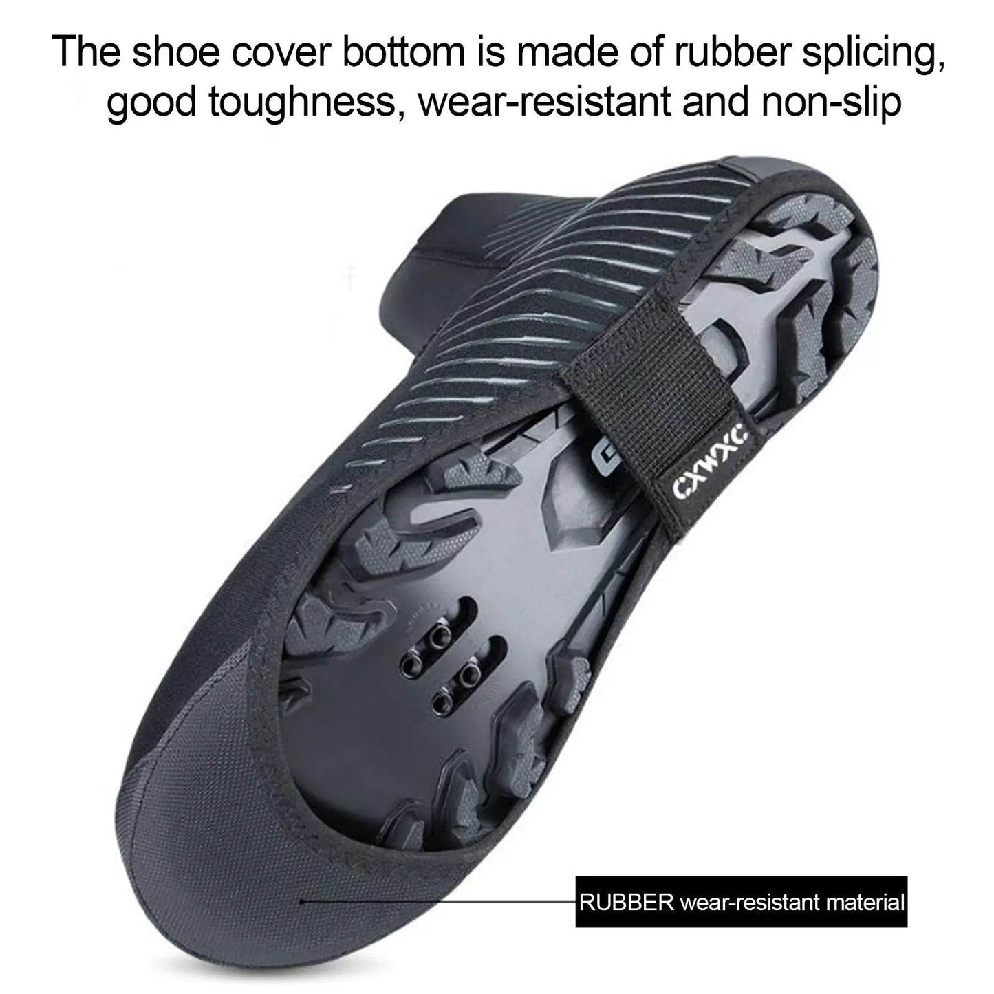 Cycling Boots Shoe Cover Bike Riding Lock Shoe Cover MTB Waterproof Warm Shoe Protector Windproof Outdoor Riding Thick Shoe Cove - KICKSTART