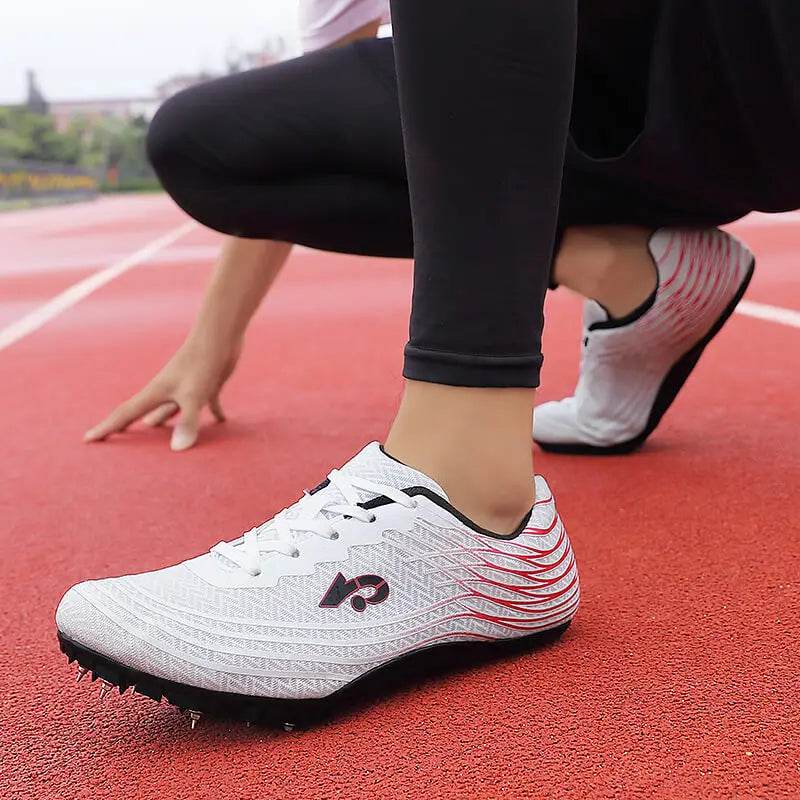 Men Track Field Shoes Women Spikes Sneakers Athlete Running Training Lightweight Racing Match Spike Sport Shoes Plus Size 36-45 - KICKSTART