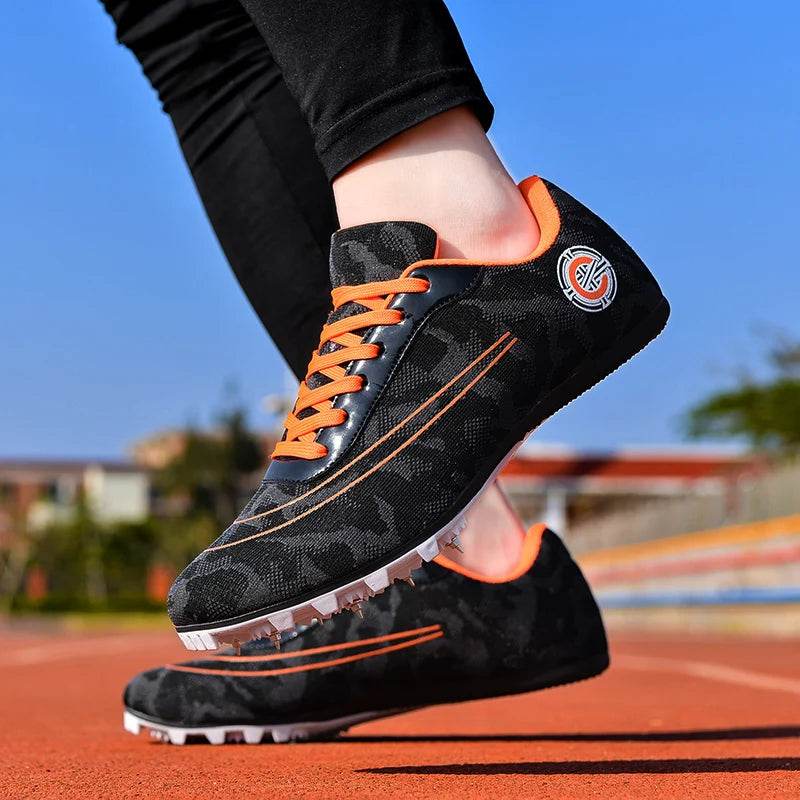 Track and Field Shoes for Men and Women, Spike Running Shoes, Lightweight, Soft, Professional Athletic Shoes, Training Shoes - KICKSTART