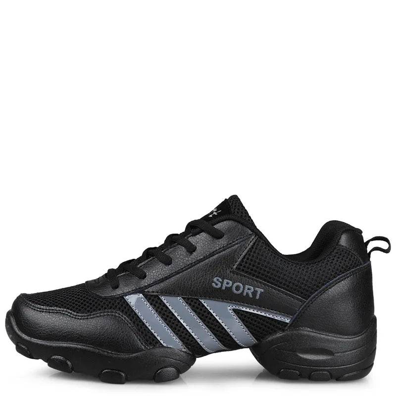 Men's Dance Sneakers Jazz Dancing Shoes Boy's Modern Mesh Breathable High Quality Non-slip Outdoor Male Sports Shoe - KICKSTART