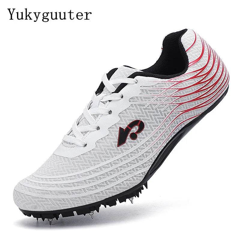 Men Track Field Shoes Women Spikes Sneakers Athlete Running Training Lightweight Racing Match Spike Sport Shoes Plus Size 36-45 - KICKSTART