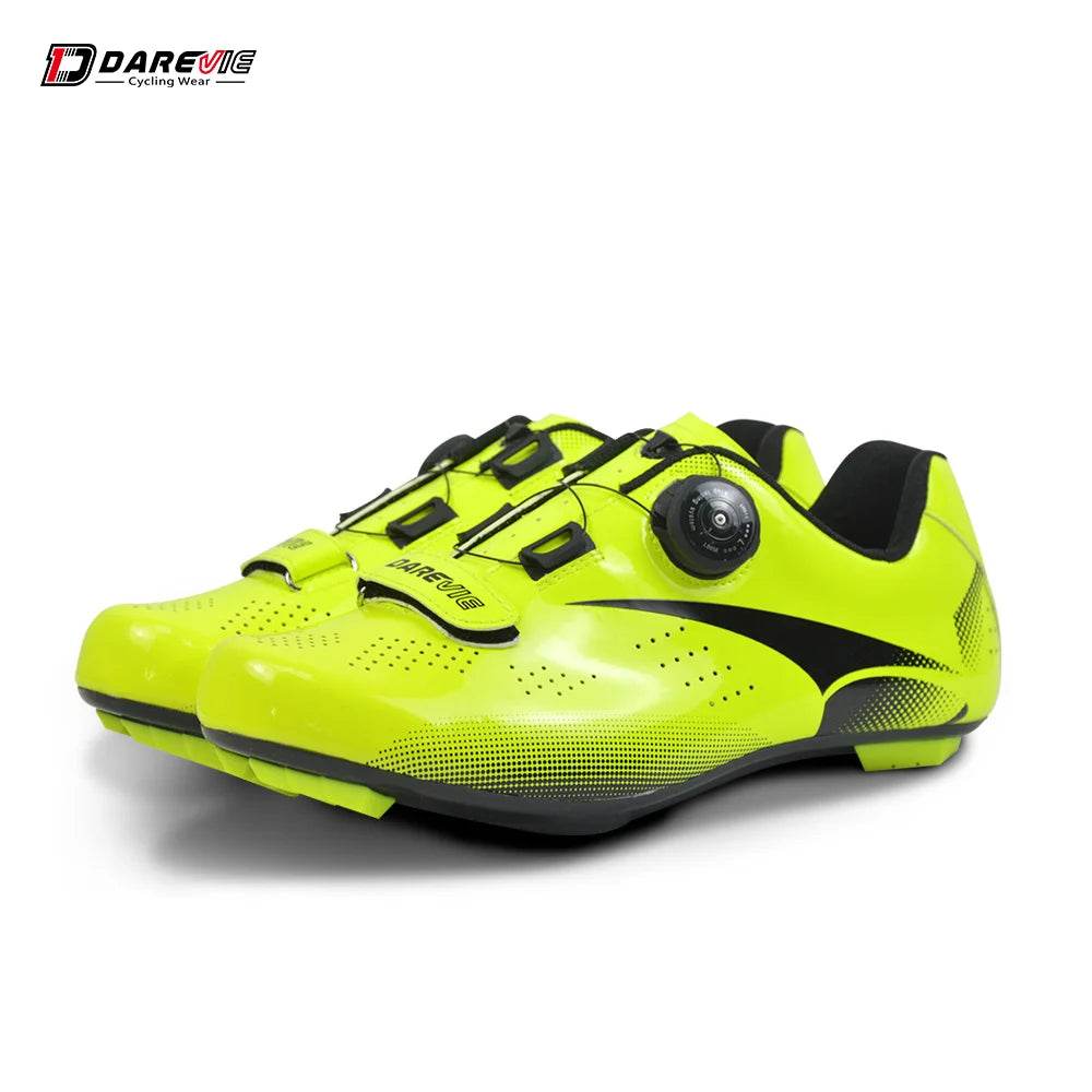 DAREVIE Road Cycling Shoes Light Pro Cycling Shoes Breathable Anti Slip Bicycle Shoes Racing High Quality Bike Shoes LOOK SPD-SL - KICKSTART