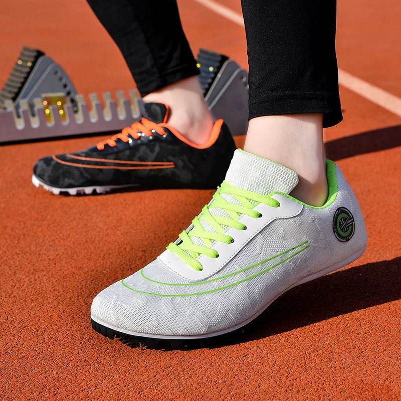 Track and Field Shoes for Men and Women, Spike Running Shoes, Lightweight, Soft, Professional Athletic Shoes, Training Shoes - KICKSTART