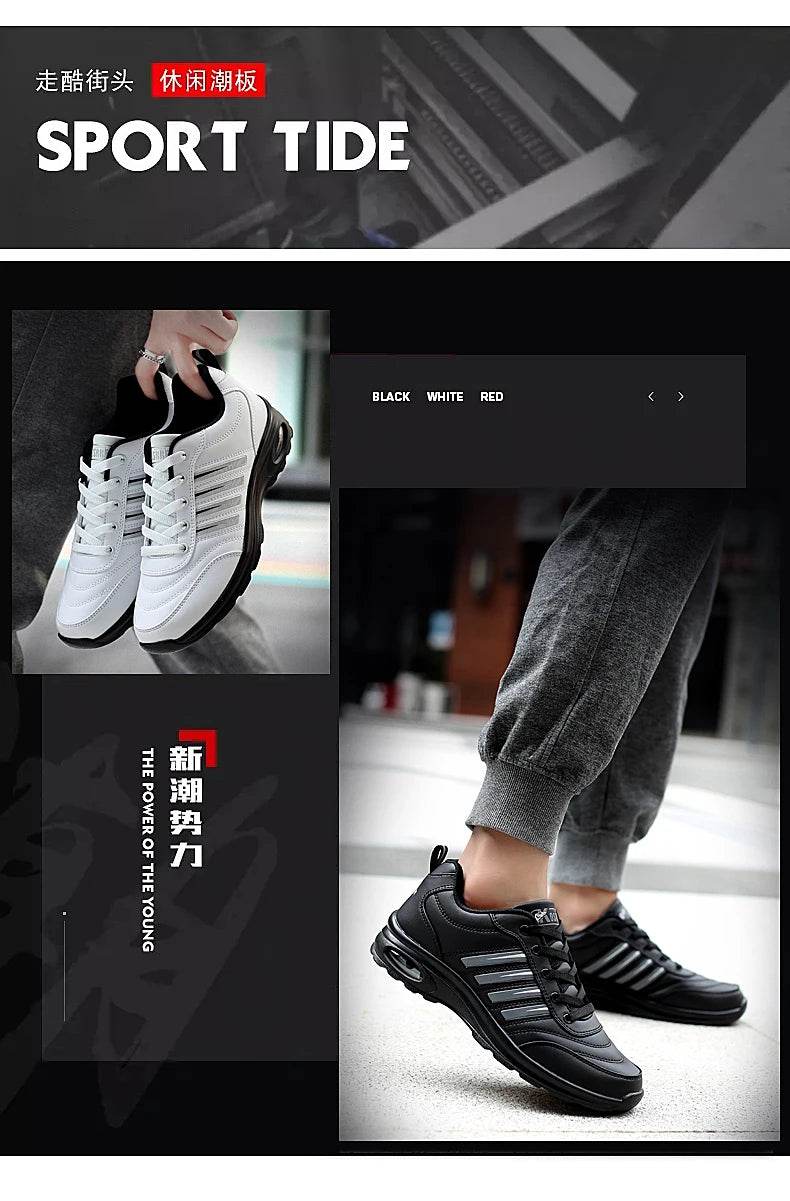 Waterproof Golf Shoes for Man Women Leather Professional Men Rubber Golf Sport Shoes Walking Sneakers Male Cushion Black White - KICKSTART