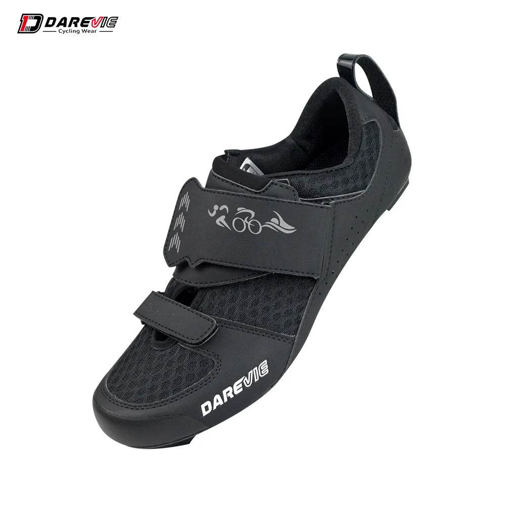 DAREVIE Pro Carbon Cycling Shoes Race Triathlon Shoes 10 Level Hard Carbon Light Road Cycling Shoes Men Women Cycling Sneakers - KICKSTART