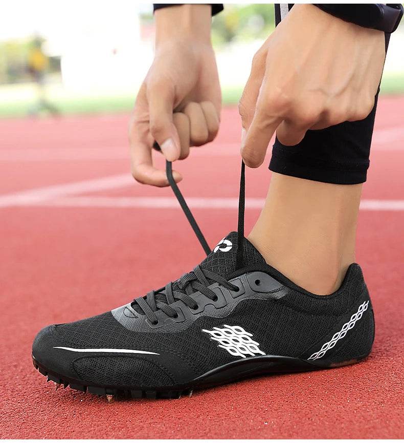 Track Shoes Spikes Men Professional Track and Fields Sneakers Women Sprinter Running Shoes Couples Spikes Sports Shoes Athletics - KICKSTART