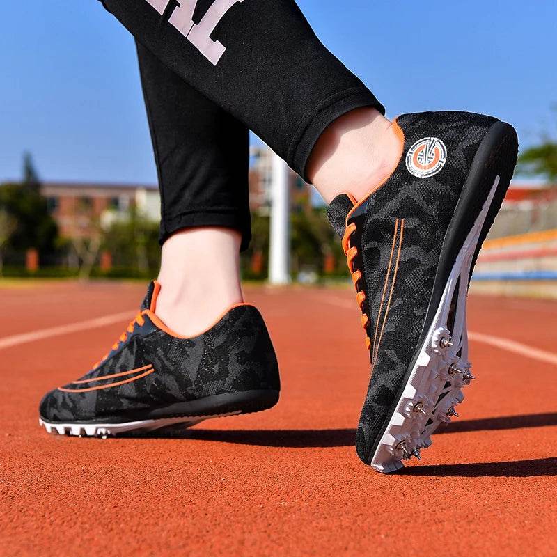 Track and Field Shoes for Men and Women, Spike Running Shoes, Lightweight, Soft, Professional Athletic Shoes, Training Shoes - KICKSTART