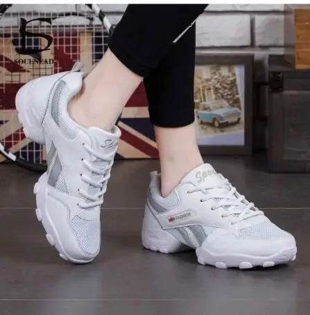 Men's Dance Sneakers Jazz Dancing Shoes Boy's Modern Mesh Breathable High Quality Non-slip Outdoor Male Sports Shoe - KICKSTART