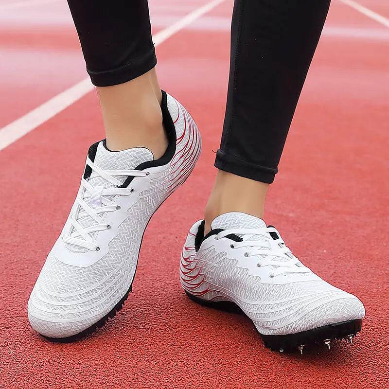 Men Track Field Shoes Women Spikes Sneakers Athlete Running Training Lightweight Racing Match Spike Sport Shoes Plus Size 36-45 - KICKSTART