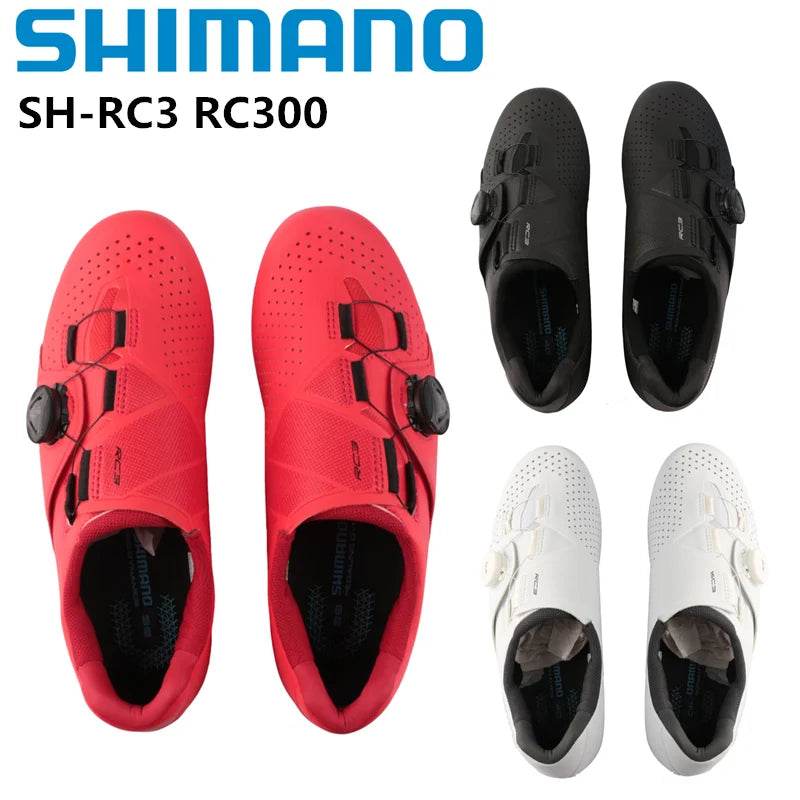 New SHIMANO SH-RC302 RC3 RC300 Glass Fiber Reinforced Nylon Bottom Road Bike Bicycle Self-locking Cycling ShoesLock Shoes - KICKSTART