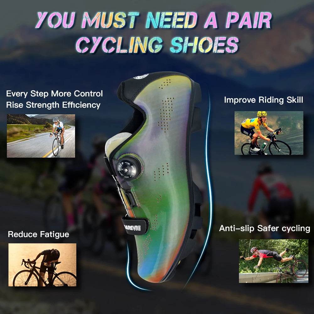 DAREVIE Cycling Shoes MTB 2024 Chameleon MTB Cycling Snearkes Light Pro Mountain Bike Shoes SPD Reflective Pro Cycling Shoes - KICKSTART