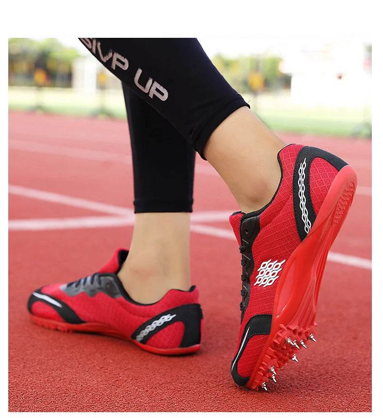 Track Shoes Spikes Men Professional Track and Fields Sneakers Women Sprinter Running Shoes Couples Spikes Sports Shoes Athletics - KICKSTART