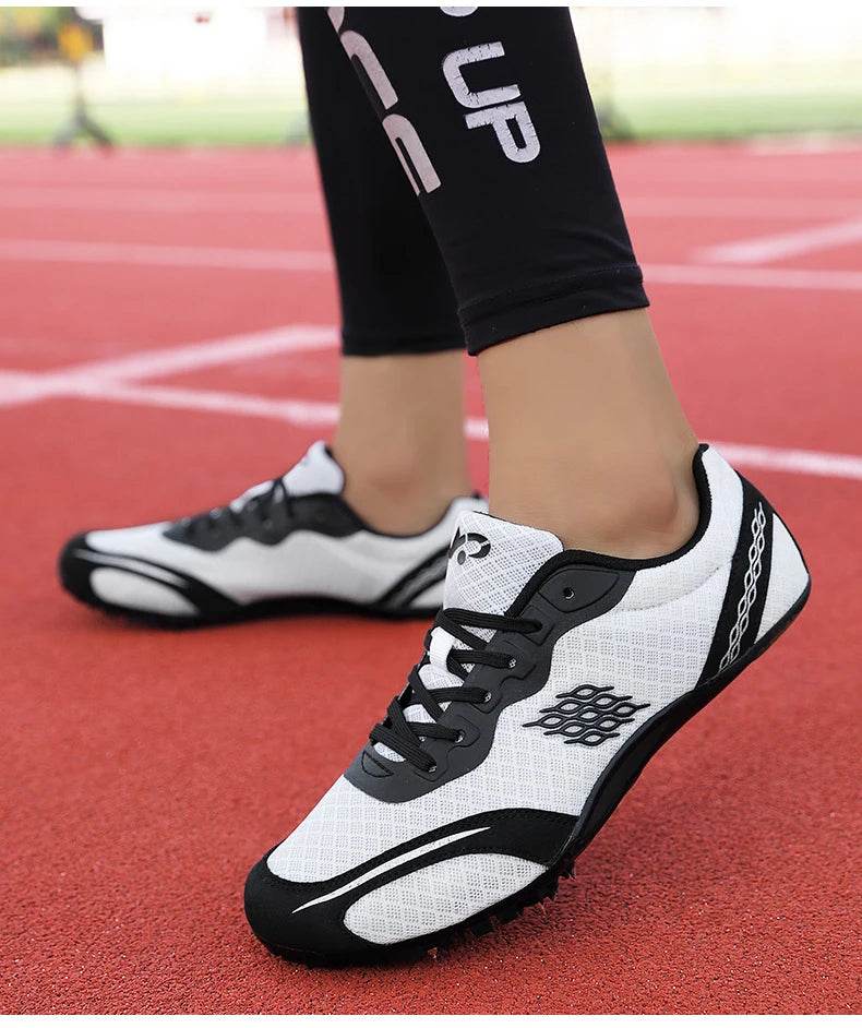 Track Shoes Spikes Men Professional Track and Fields Sneakers Women Sprinter Running Shoes Couples Spikes Sports Shoes Athletics - KICKSTART