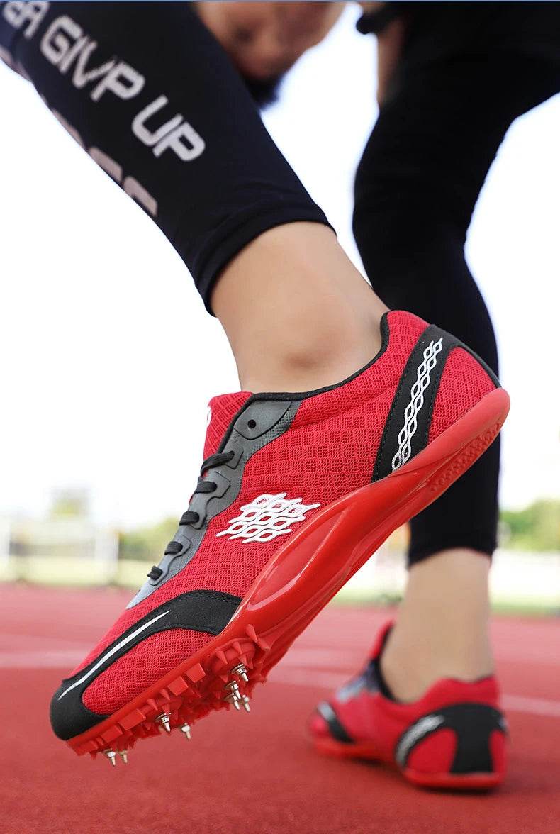 Track Shoes Spikes Men Professional Track and Fields Sneakers Women Sprinter Running Shoes Couples Spikes Sports Shoes Athletics - KICKSTART