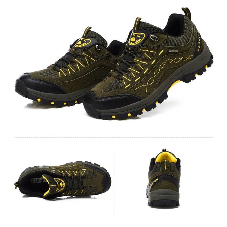 Women Men Hiking Shoes Outdoor Trekking Sports Climbing Camping Boots Non-slip Waterproof Walking Jogging Trainers Sneakers - KICKSTART