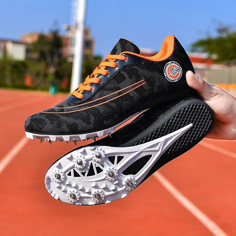 Track and Field Shoes for Men and Women, Spike Running Shoes, Lightweight, Soft, Professional Athletic Shoes, Training Shoes - KICKSTART