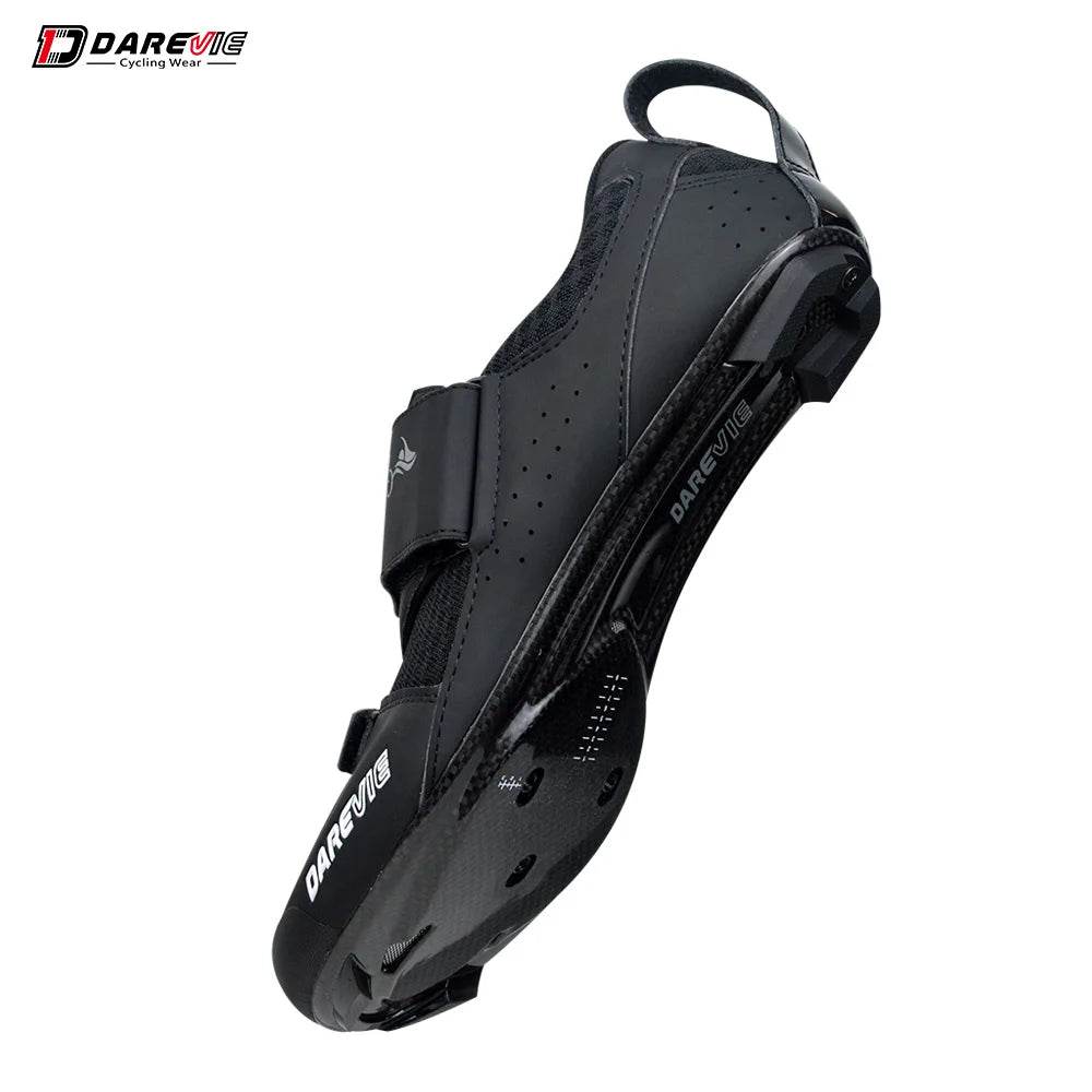 DAREVIE Pro Carbon Cycling Shoes Race Triathlon Shoes 10 Level Hard Carbon Light Road Cycling Shoes Men Women Cycling Sneakers - KICKSTART