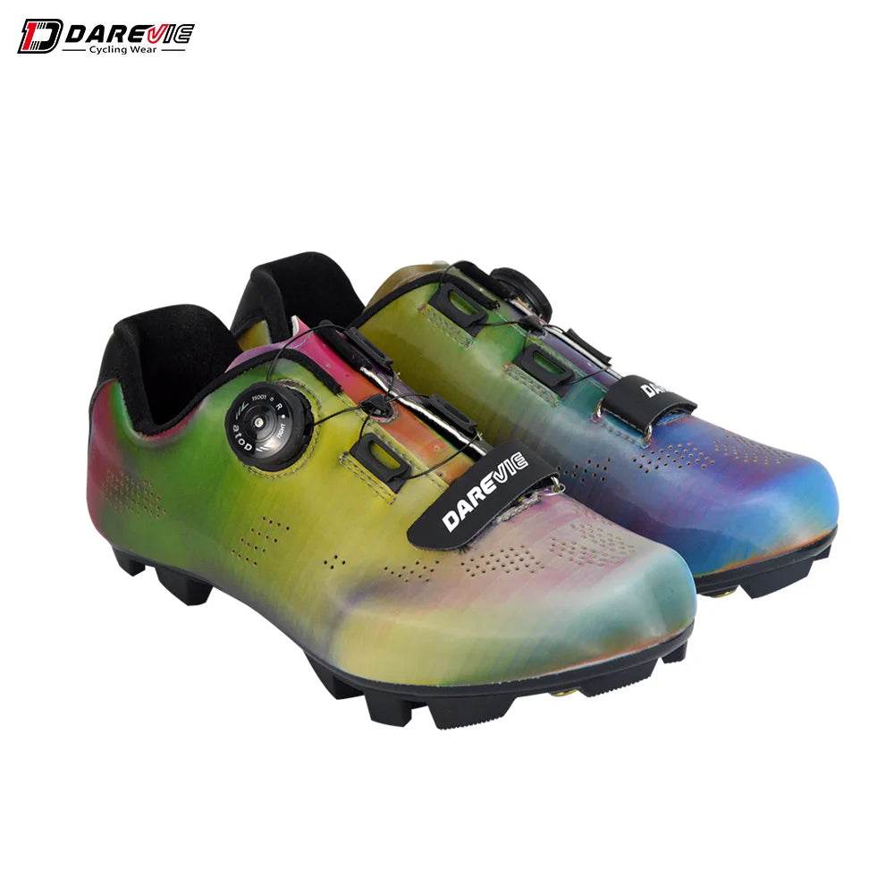 DAREVIE Cycling Shoes MTB 2024 Chameleon MTB Cycling Snearkes Light Pro Mountain Bike Shoes SPD Reflective Pro Cycling Shoes - KICKSTART