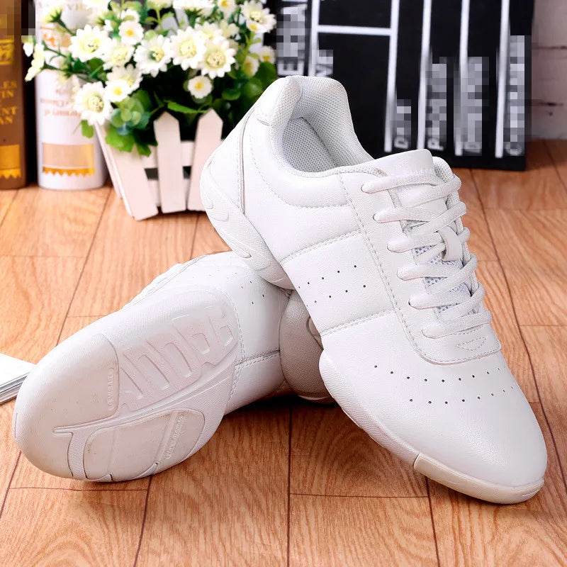 Dance Shoes Woman Men Ladies Modern Soft Outsole Jazz Sneakers Aerobics Breathable Lightweight Female Dancing Fitness Sport - KICKSTART