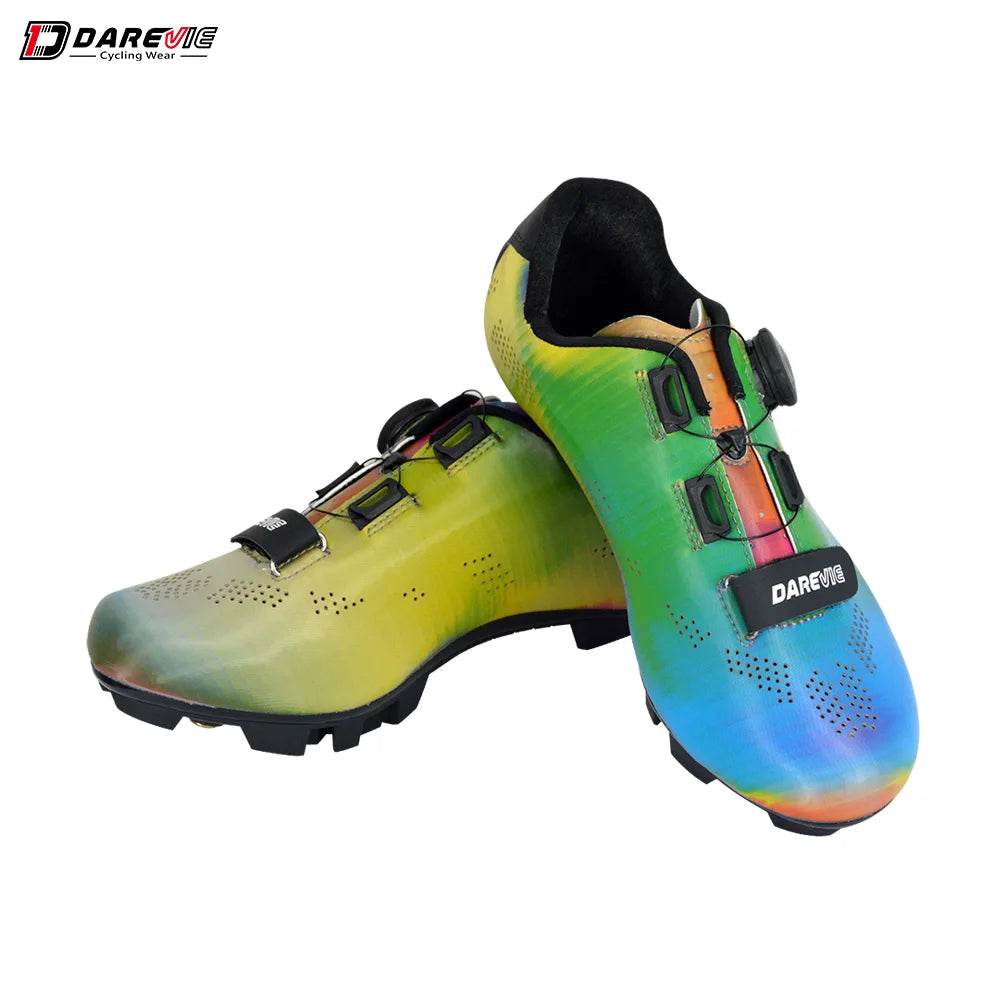 DAREVIE Cycling Shoes MTB 2024 Chameleon MTB Cycling Snearkes Light Pro Mountain Bike Shoes SPD Reflective Pro Cycling Shoes - KICKSTART