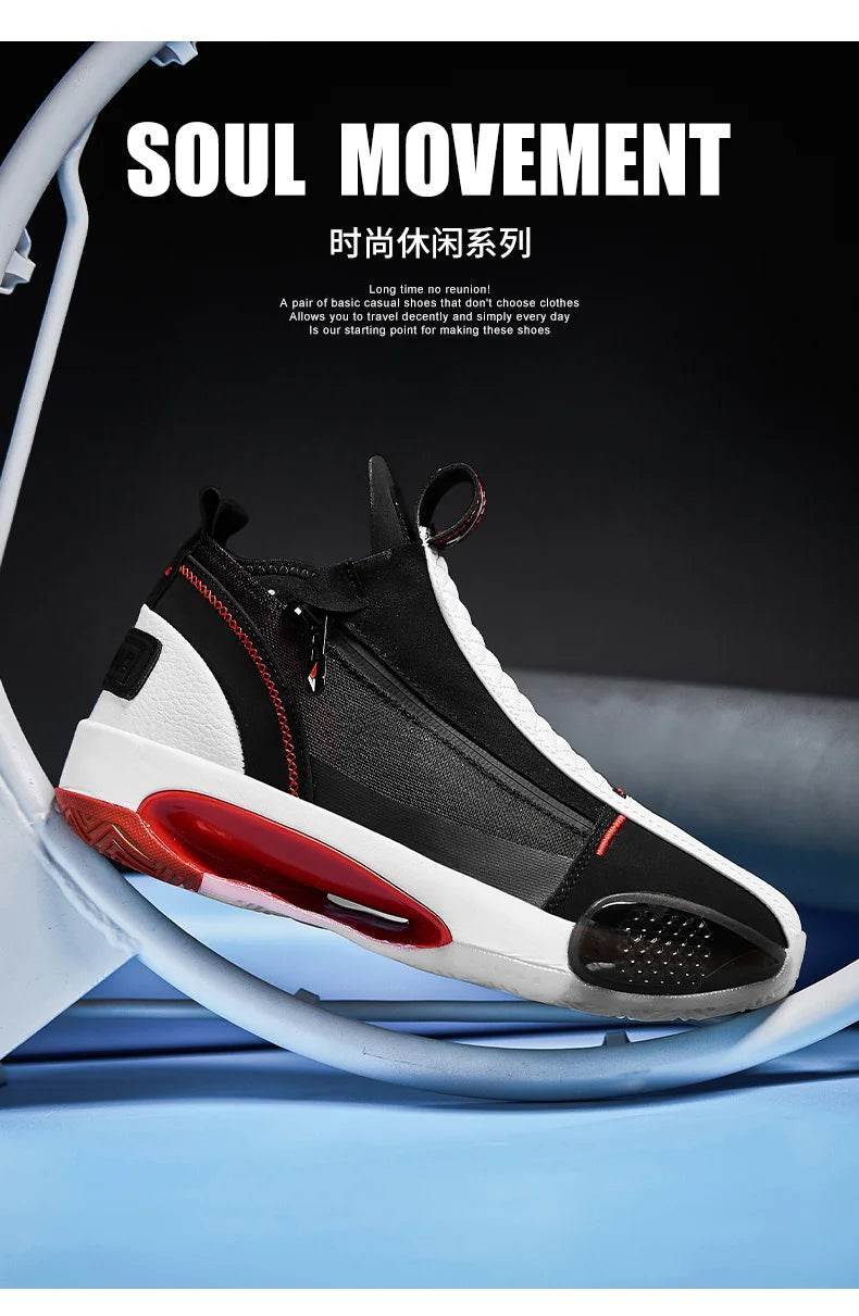 2025 New High Quality Basketball Shoes Men Sneakers Basket Shoes Autumn High Top Anti-slip Retro Sports Shoes Trainer Summer 13 - KICKSTART