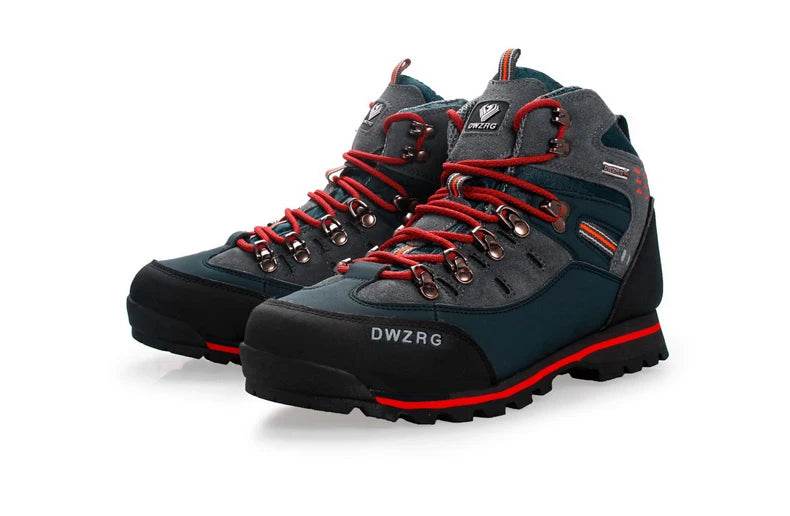 DWZRG Men Hiking Shoes Waterproof Leather Shoes Climbing & Fishing Shoes New Popular Outdoor Shoes Men High Top Winter Boots - KICKSTART