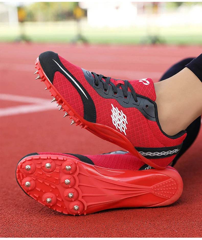 Track Shoes Spikes Men Professional Track and Fields Sneakers Women Sprinter Running Shoes Couples Spikes Sports Shoes Athletics - KICKSTART