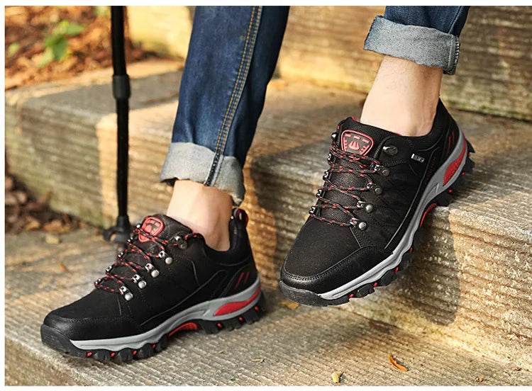 Women Hiking Shoes Outdoor trekking Sports Climbing Camping Boots Non-slip Waterproof Walking Jogging Trainers Sneakers Lace Up - KICKSTART