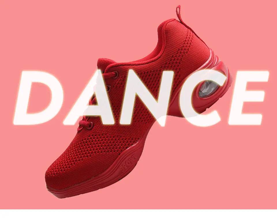 Women Dance Shoes Female Jazz Dancing Sneakers Salsa Ballroom Modern Shoe Casual Canvas Boots Girls Sports Ladies Hip Hop Shoes - KICKSTART