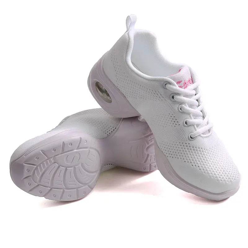 Women Dance Shoes Female Jazz Dancing Sneakers Salsa Ballroom Modern Shoe Casual Canvas Boots Girls Sports Ladies Hip Hop Shoes - KICKSTART