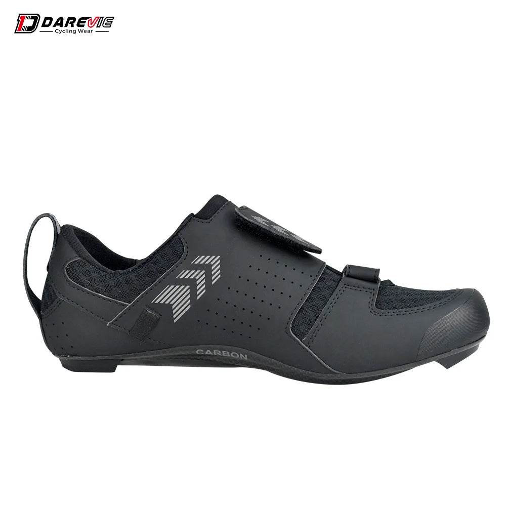 DAREVIE Pro Carbon Cycling Shoes Race Triathlon Shoes 10 Level Hard Carbon Light Road Cycling Shoes Men Women Cycling Sneakers - KICKSTART