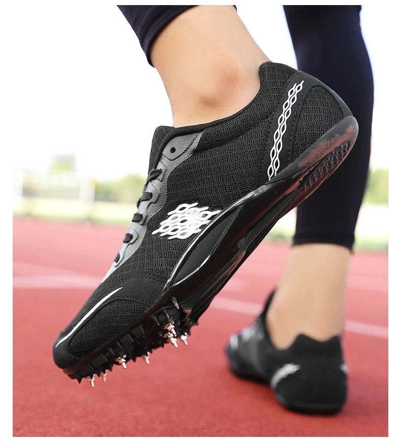 Track Shoes Spikes Men Professional Track and Fields Sneakers Women Sprinter Running Shoes Couples Spikes Sports Shoes Athletics - KICKSTART