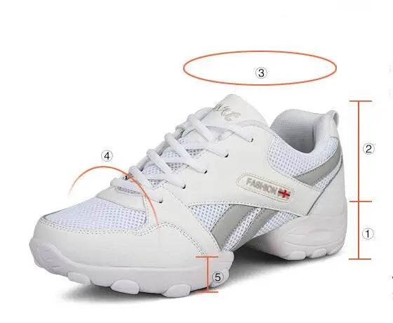 Men's Dance Sneakers Jazz Dancing Shoes Boy's Modern Mesh Breathable High Quality Non-slip Outdoor Male Sports Shoe - KICKSTART