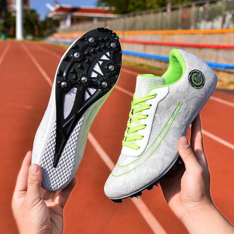 Track and Field Shoes for Men and Women, Spike Running Shoes, Lightweight, Soft, Professional Athletic Shoes, Training Shoes - KICKSTART