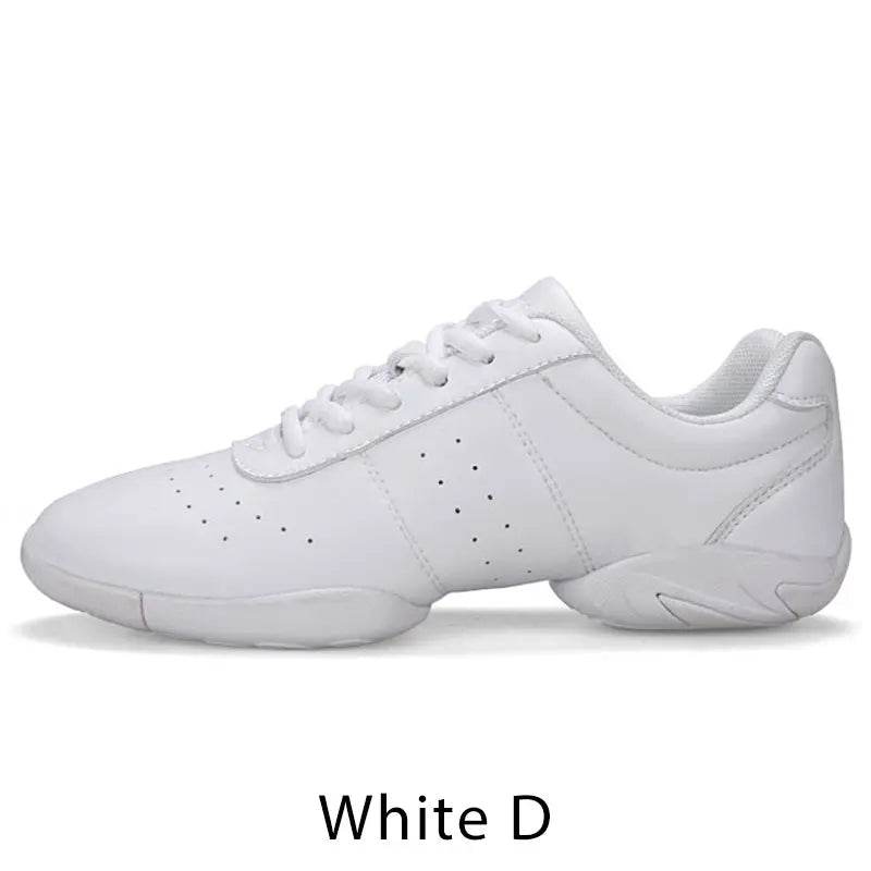 Aerobics Shoes Women Kids Sports Shoe Boys Girls Aerobics Dance Shoes White Competitive Modern/Jazz/Hip-hop Gym Dance Sneakers - KICKSTART