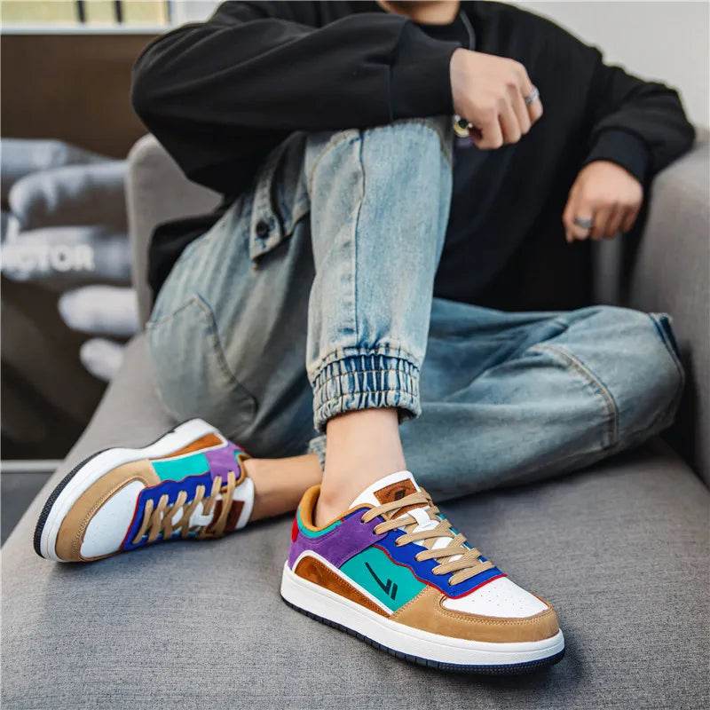 New Classics Skateboarding Shoes Men High Quality Antiskid Damping Walking Sports Shoes Leather Casual Sneakers Male Zapatillas - KICKSTART