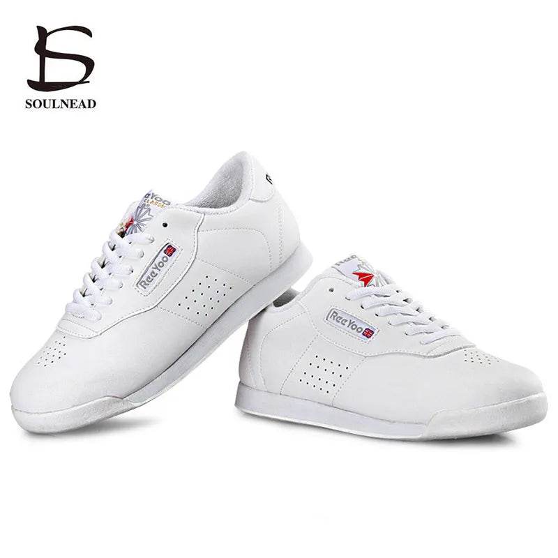 Aerobics Shoes Women Kids Sports Shoe Boys Girls Aerobics Dance Shoes White Competitive Modern/Jazz/Hip-hop Gym Dance Sneakers - KICKSTART